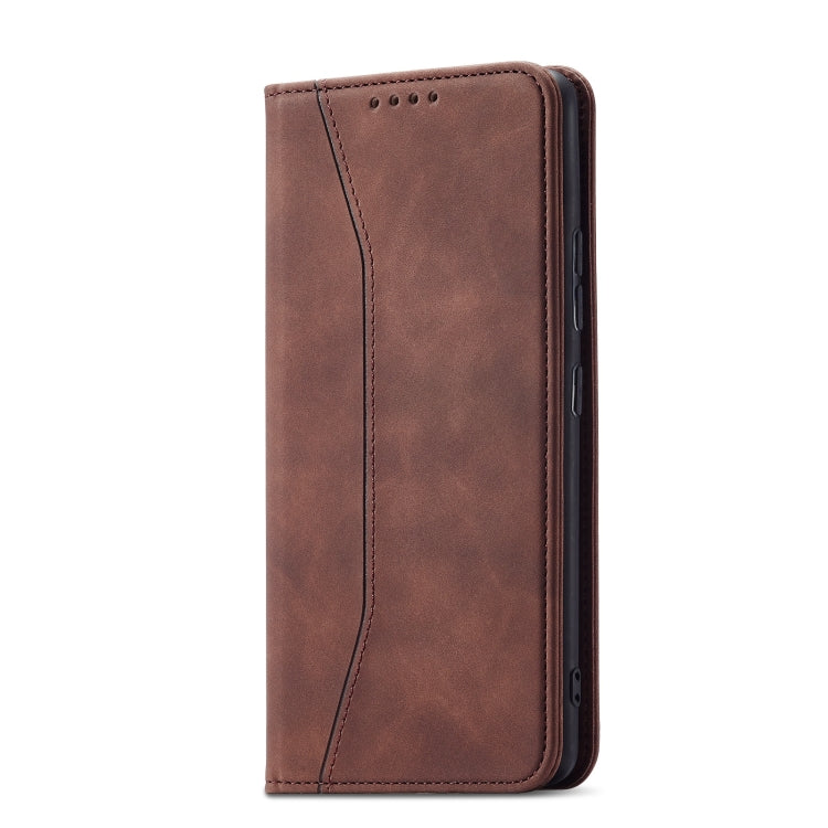 For Samsung Galaxy A03s 166mm Magnetic Dual-fold Leather Phone Case
