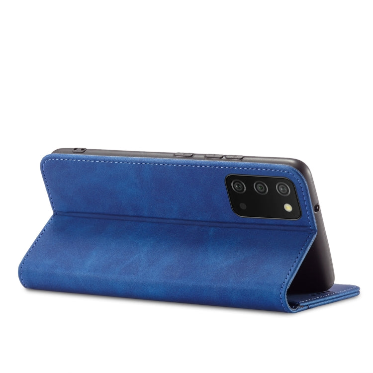 For Samsung Galaxy A03s 166mm Magnetic Dual-fold Leather Phone Case
