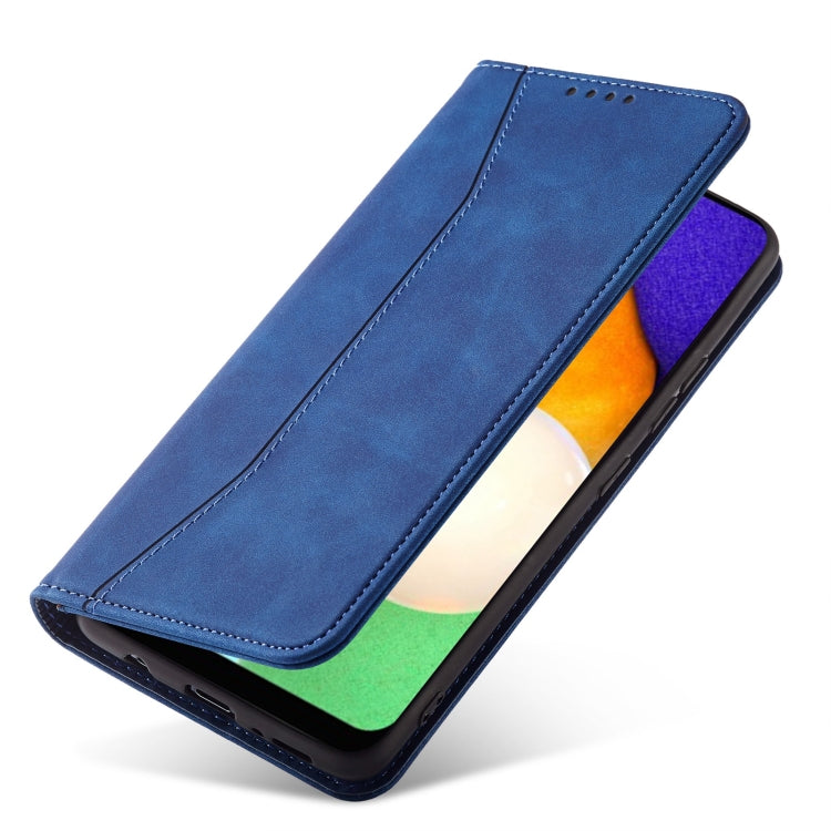 For Samsung Galaxy A03s 166mm Magnetic Dual-fold Leather Phone Case