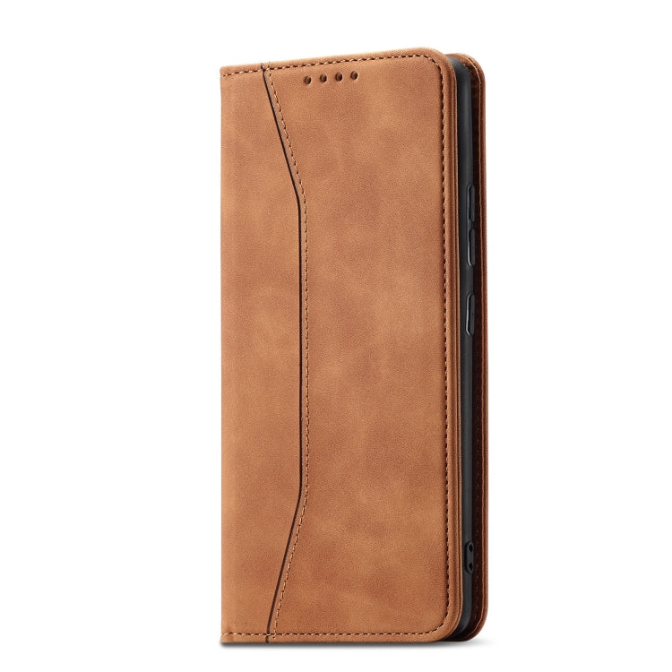 For Samsung Galaxy A03s 166mm Magnetic Dual-fold Leather Phone Case