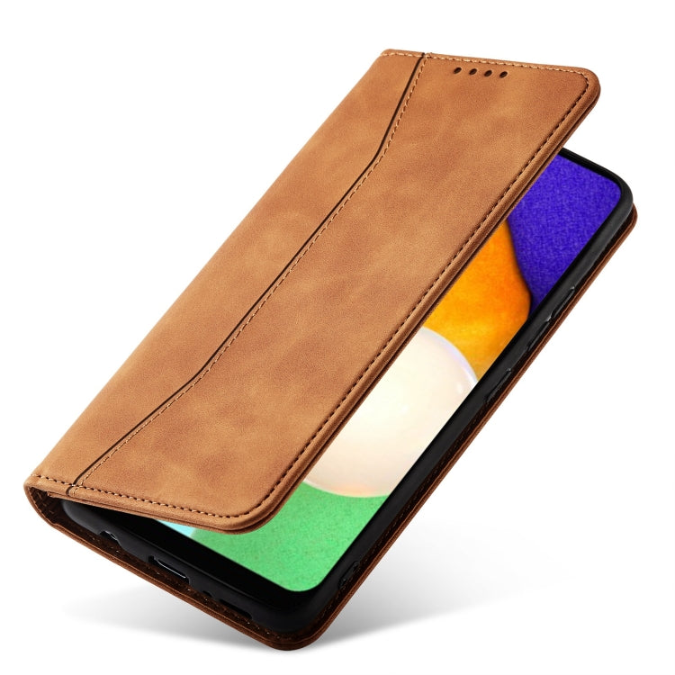 For Samsung Galaxy A03s 166mm Magnetic Dual-fold Leather Phone Case