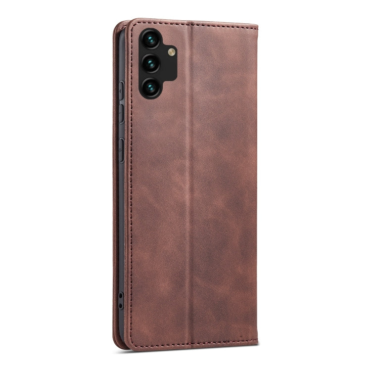 For Samsung Galaxy A13 5G Magnetic Dual-fold Leather Phone Case