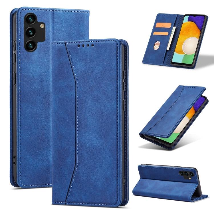 For Samsung Galaxy A13 5G Magnetic Dual-fold Leather Phone Case