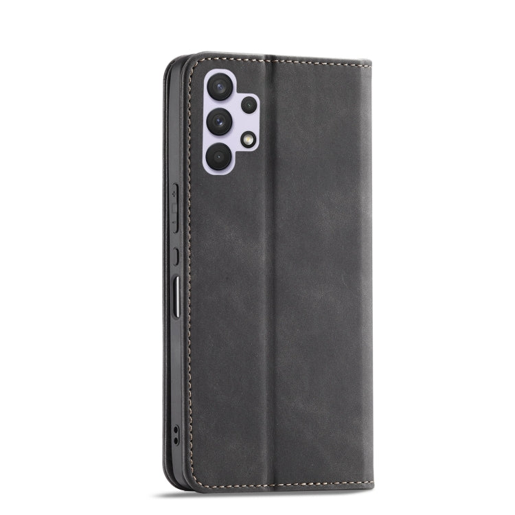 For Samsung Galaxy A32 4G Magnetic Dual-fold Leather Phone Case