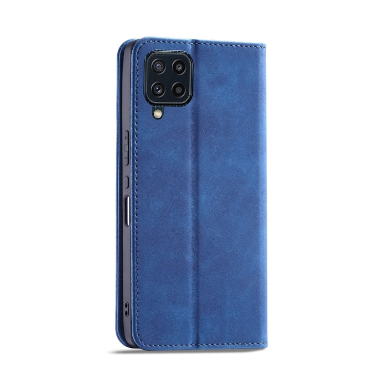 For Samsung Galaxy M32 4G Magnetic Dual-fold Leather Phone Case