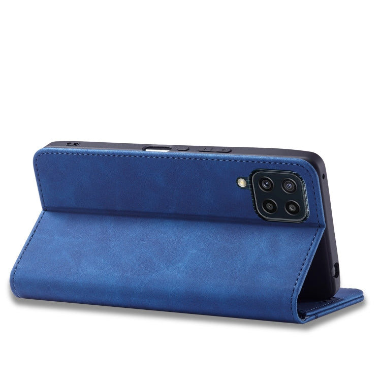 For Samsung Galaxy M32 4G Magnetic Dual-fold Leather Phone Case