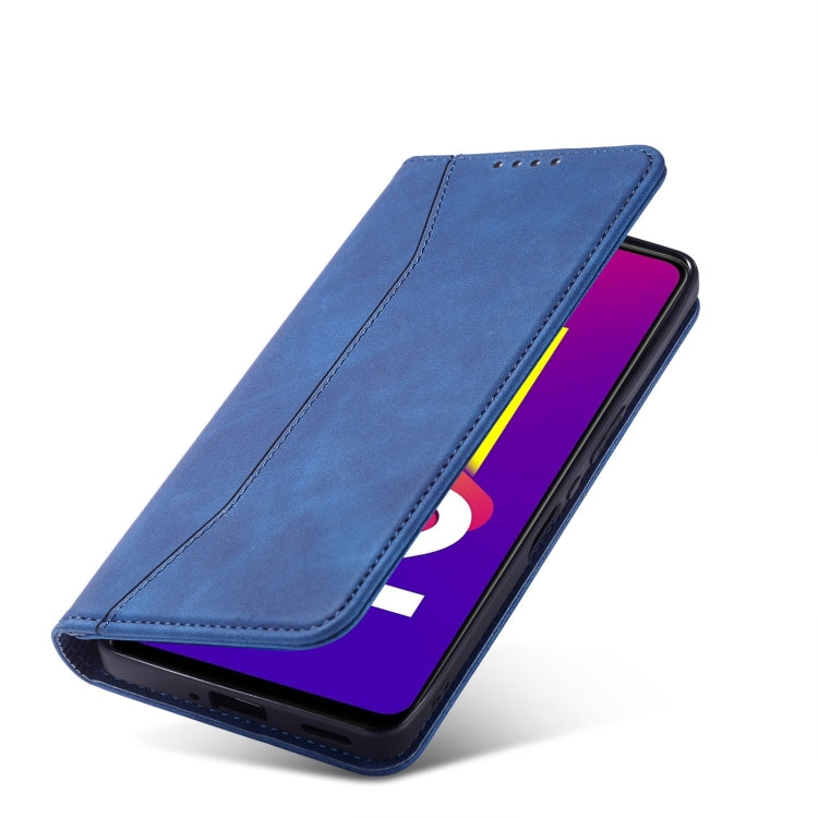 For Samsung Galaxy M32 4G Magnetic Dual-fold Leather Phone Case