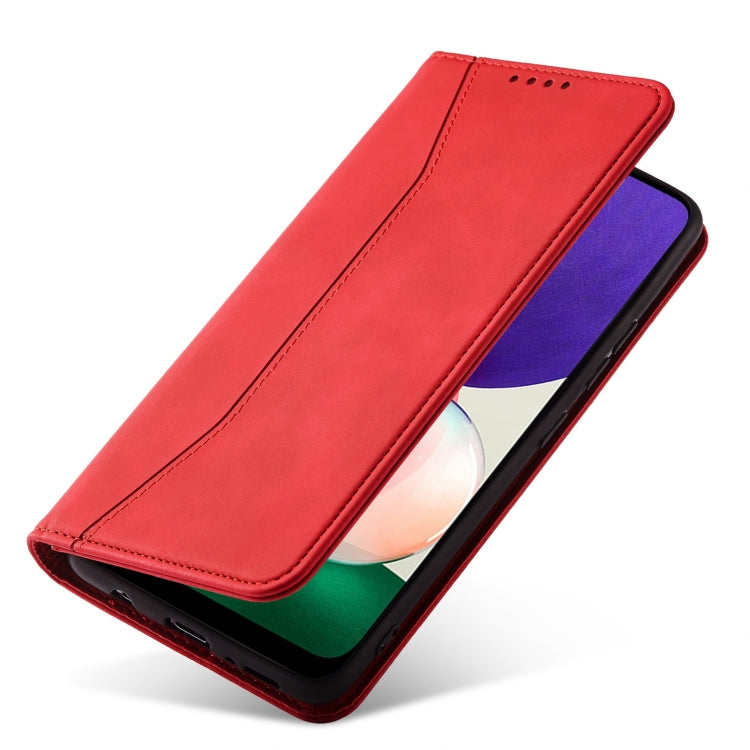 For Samsung Galaxy A22 5G Magnetic Dual-fold Leather Phone Case