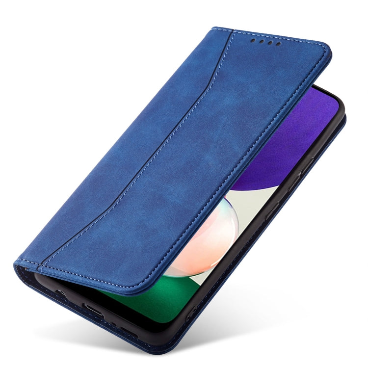 For Samsung Galaxy A22 5G Magnetic Dual-fold Leather Phone Case
