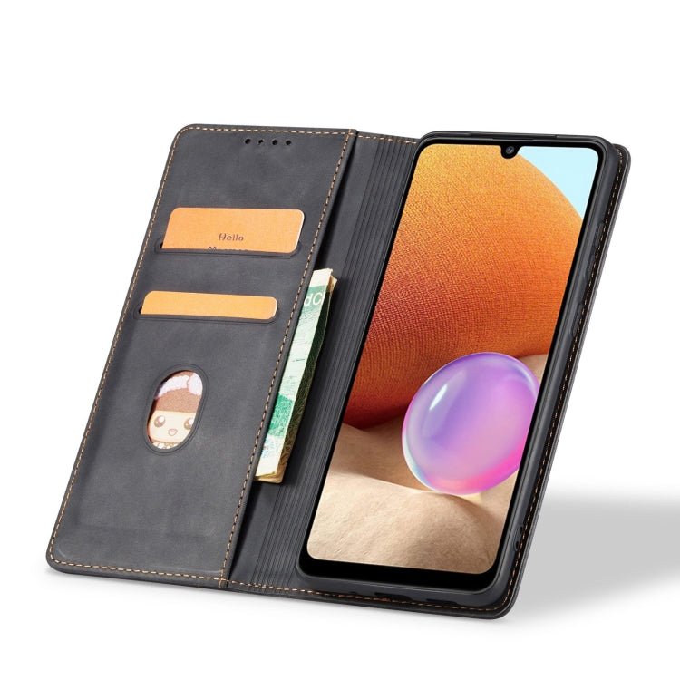For Samsung Galaxy A32 5G Magnetic Dual-fold Leather Phone Case