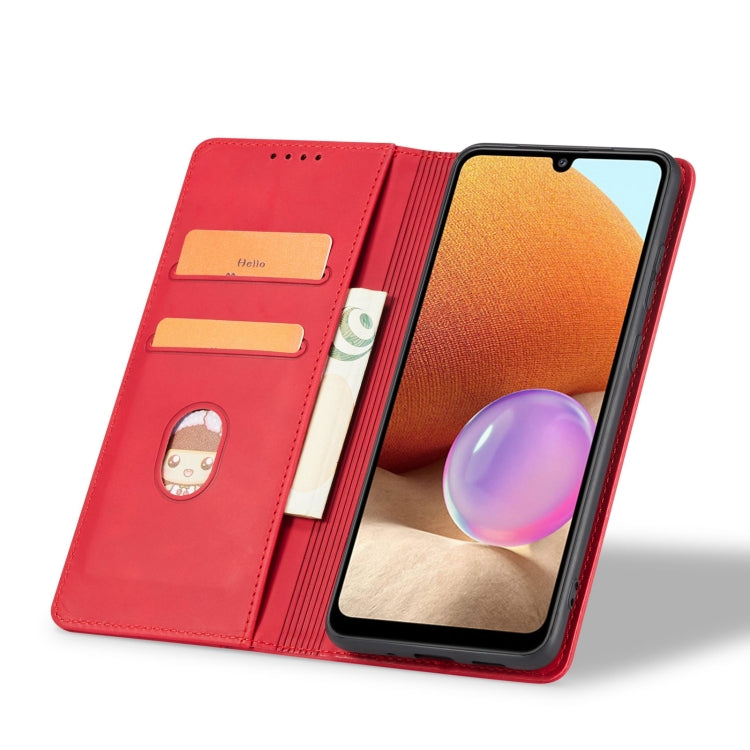 For Samsung Galaxy A32 5G Magnetic Dual-fold Leather Phone Case