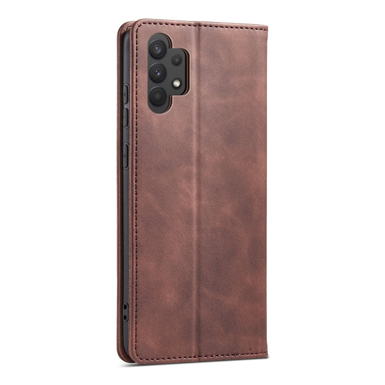 For Samsung Galaxy A32 5G Magnetic Dual-fold Leather Phone Case