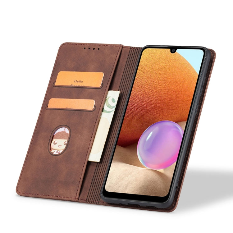 For Samsung Galaxy A32 5G Magnetic Dual-fold Leather Phone Case