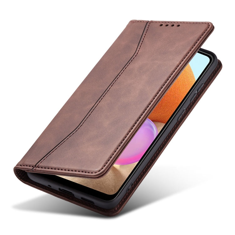 For Samsung Galaxy A32 5G Magnetic Dual-fold Leather Phone Case