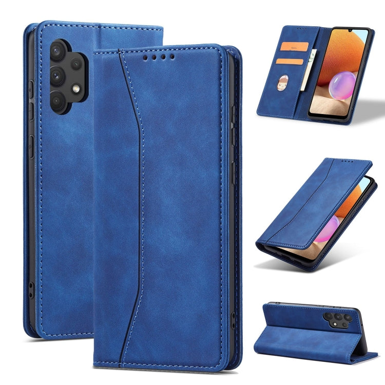 For Samsung Galaxy A32 5G Magnetic Dual-fold Leather Phone Case