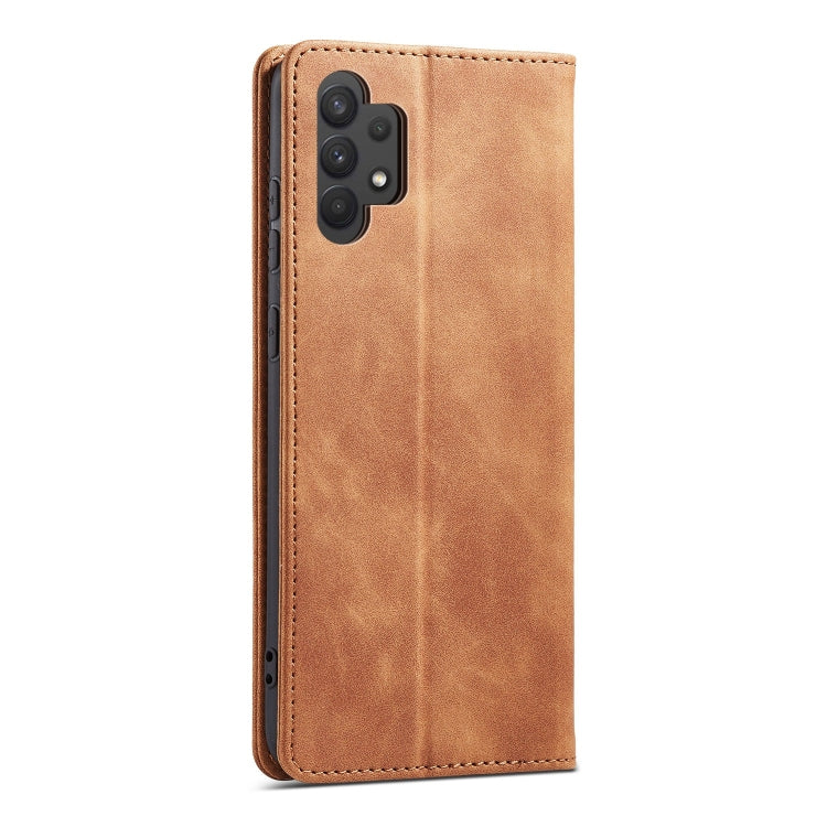 For Samsung Galaxy A32 5G Magnetic Dual-fold Leather Phone Case
