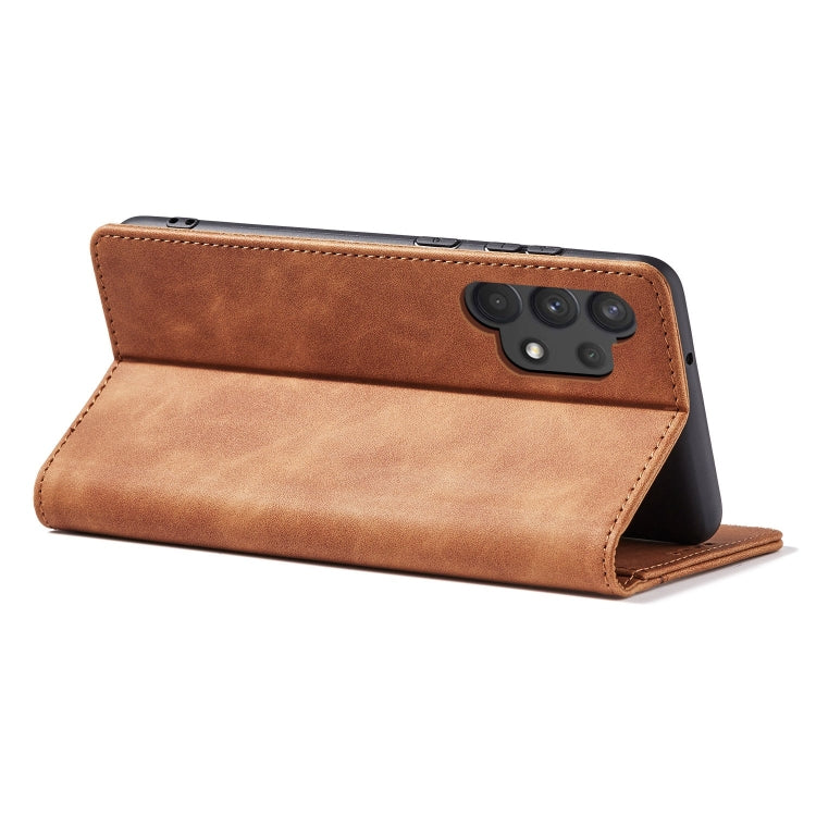 For Samsung Galaxy A32 5G Magnetic Dual-fold Leather Phone Case