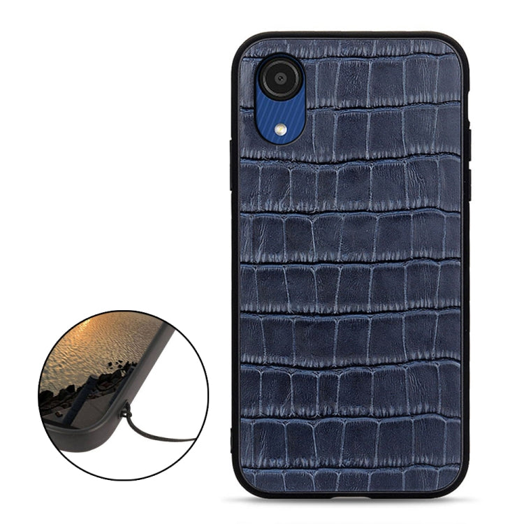 For Samsung Galaxy A03 Core Crocodile Texture Leather Phone Case