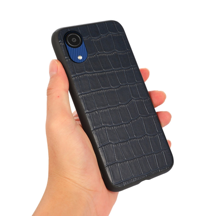 For Samsung Galaxy A03 Core Crocodile Texture Leather Phone Case