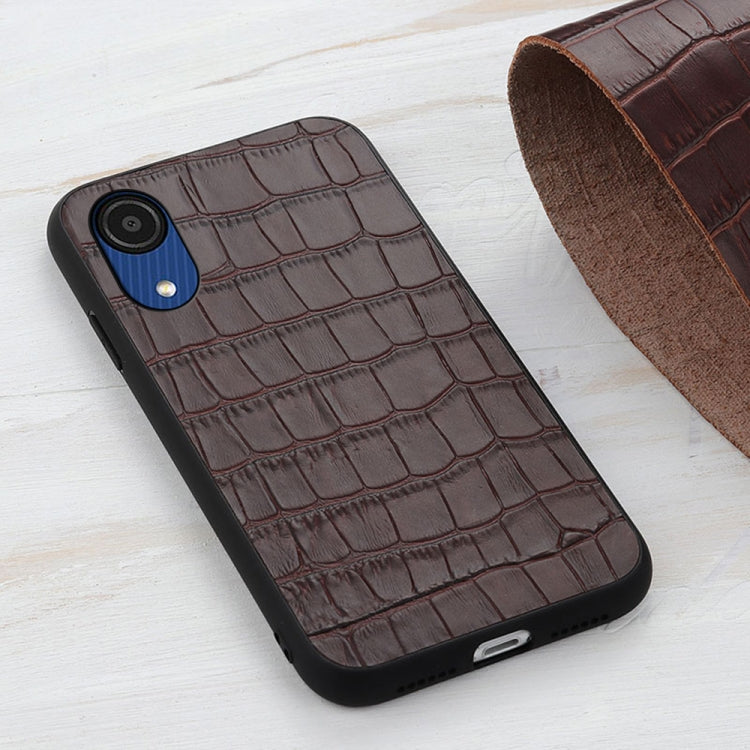 For Samsung Galaxy A03 Core Crocodile Texture Leather Phone Case