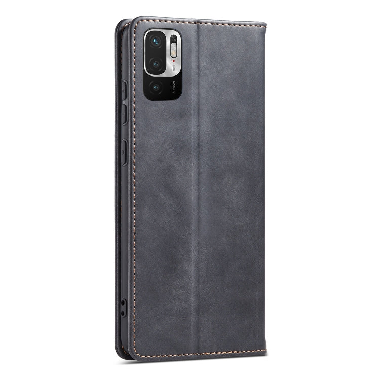 For Xiaomi Redmi Note 10 5G Magnetic Dual-fold Leather Phone Case