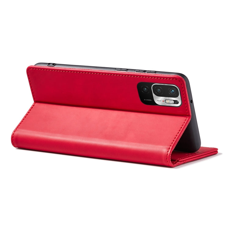 For Xiaomi Redmi Note 10 5G Magnetic Dual-fold Leather Phone Case