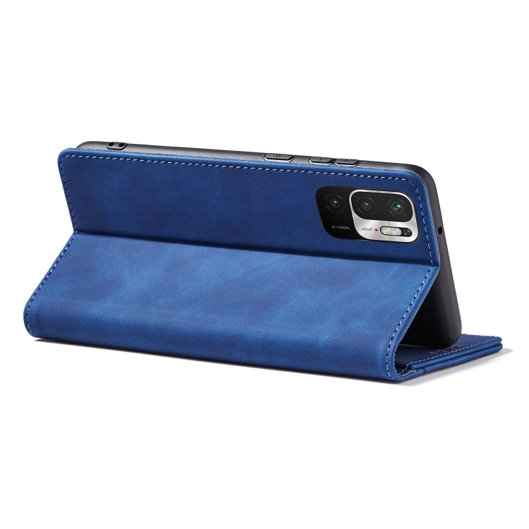 For Xiaomi Redmi Note 10 5G Magnetic Dual-fold Leather Phone Case
