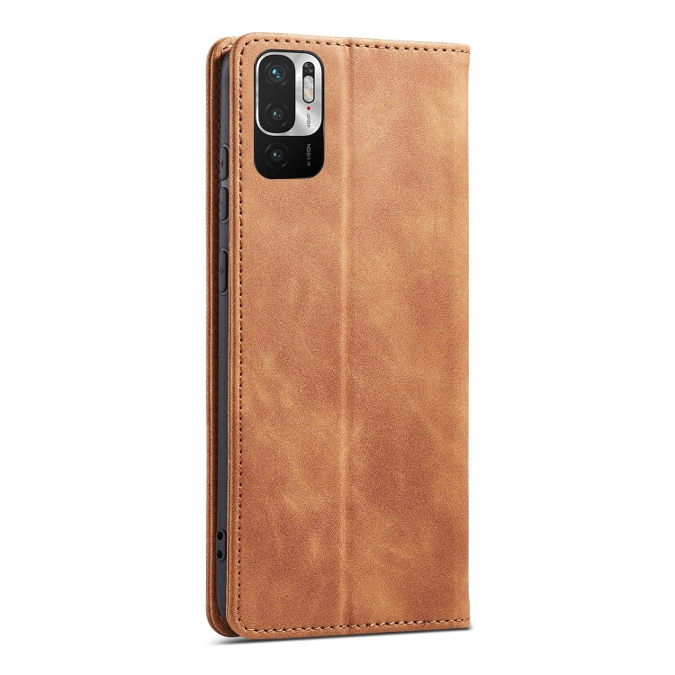 For Xiaomi Redmi Note 10 5G Magnetic Dual-fold Leather Phone Case