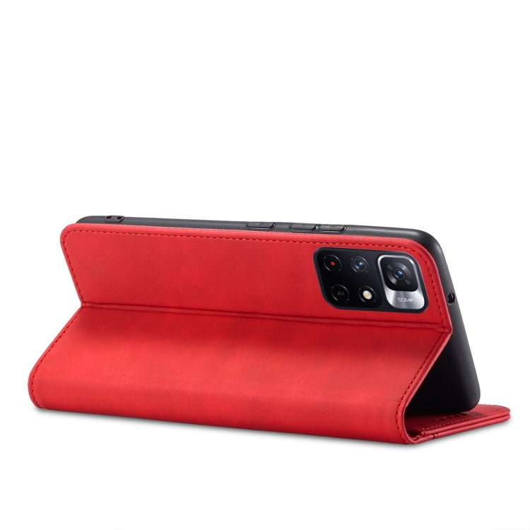 For Xiaomi Redmi Note 11 5G Magnetic Dual-fold Leather Phone Case