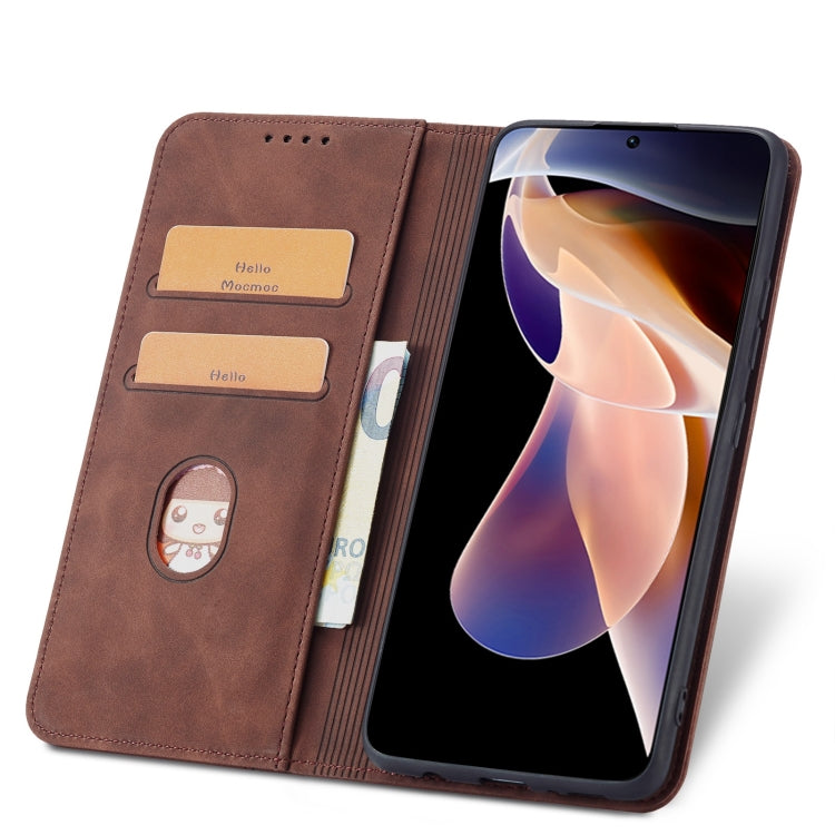 For Xiaomi Redmi Note 11 Pro 5G Magnetic Dual-fold Leather Phone Case