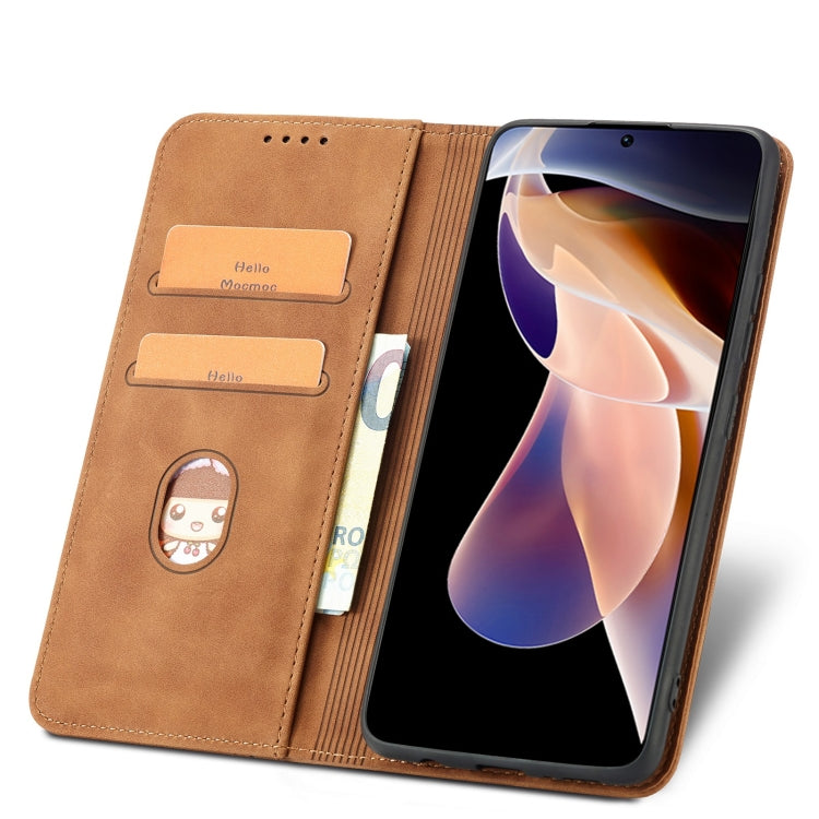 For Xiaomi Redmi Note 11 Pro 5G Magnetic Dual-fold Leather Phone Case