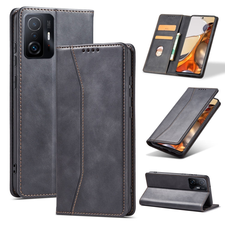 For Xiaomi Mi 11T / Mi 11T Pro Magnetic Dual-fold Leather Phone Case