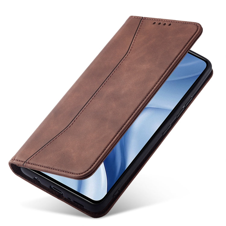 For Xiaomi Mi 11 Lite Magnetic Dual-fold Leather Phone Case