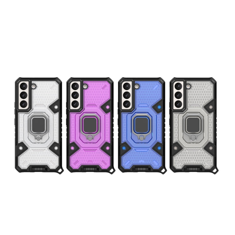 For Samsung Galaxy S22 5G Space PC+TPU Ring Holder Protective Phone Case