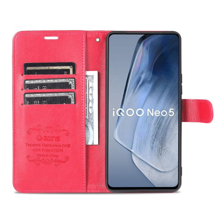 For vivo iQOO Neo5 AZNS Sheepskin Texture Flip Leather Phone Case