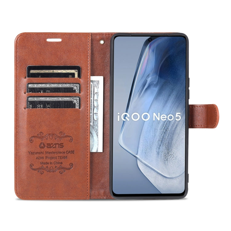 For vivo iQOO Neo5 AZNS Sheepskin Texture Flip Leather Phone Case