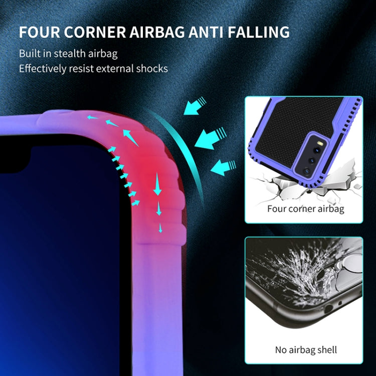 For vivo Y20 Two-color PC + TPU Phone Case