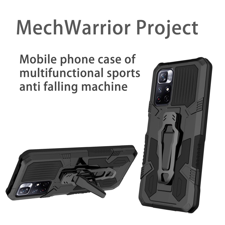 For Xiaomi Redmi Note 11 5G Armor Warrior PC + TPU Phone Case