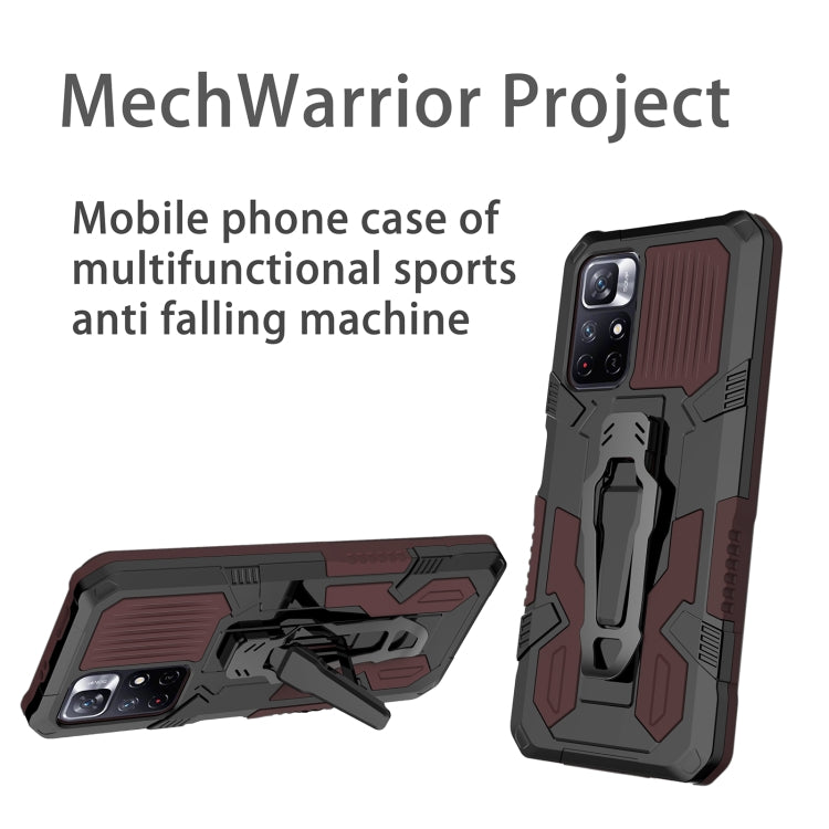 For Xiaomi Redmi Note 11 5G Armor Warrior PC + TPU Phone Case