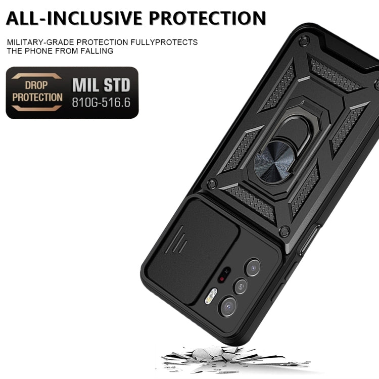 For Xiaomi Redmi Note 10 Pro 5G Sliding Camera Design TPU + PC Phone Case