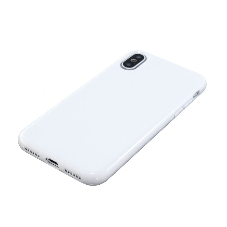 For iPhone X / XS 2.0mm Thick TPU Candy Color Protective Case