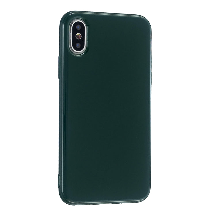 For iPhone XS Max 2.0mm Thick TPU Candy Color Protective Case