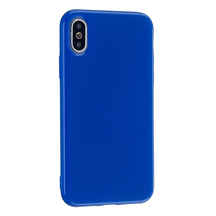 For iPhone XS Max 2.0mm Thick TPU Candy Color Protective Case