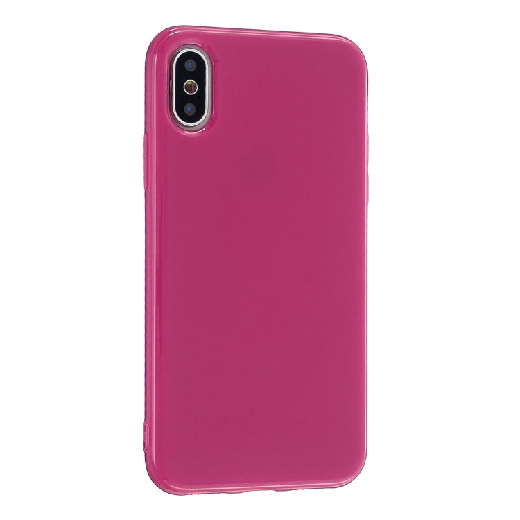 For iPhone XS Max 2.0mm Thick TPU Candy Color Protective Case