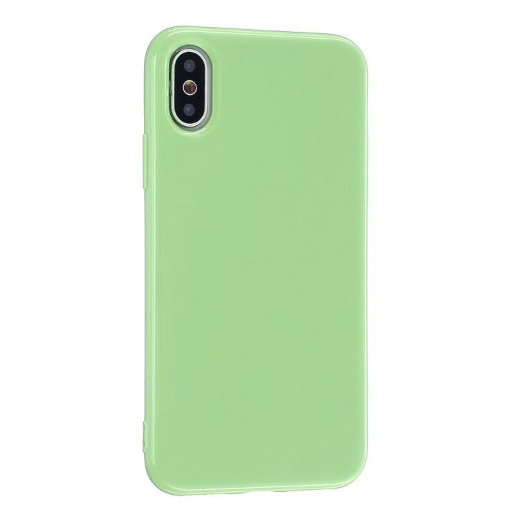 For iPhone XS Max 2.0mm Thick TPU Candy Color Protective Case