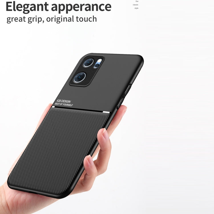For OPPO Reno7 5G Classic Tilt Magnetic PC + TPU Phone Case