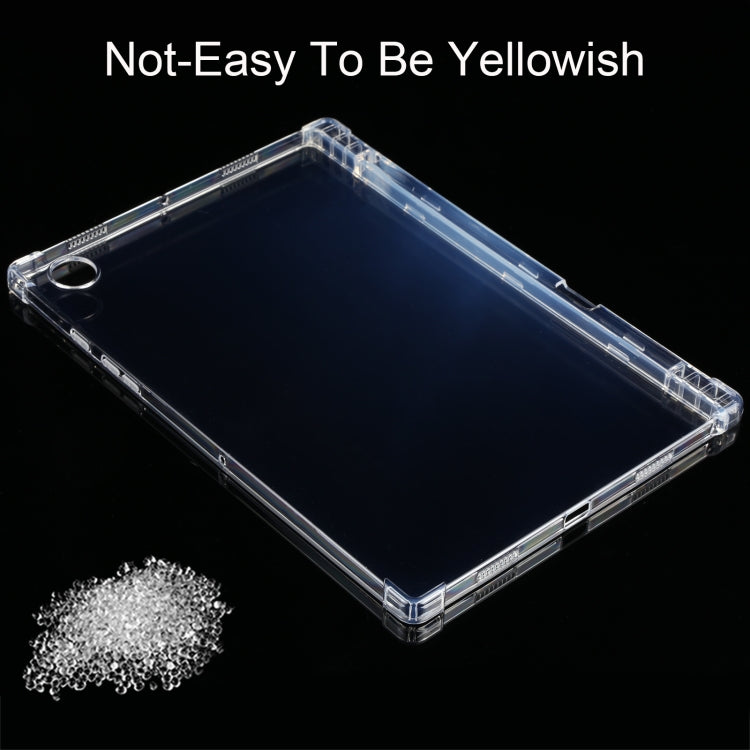 For Samsung Galaxy Tab A8 2021 0.75mm Transparent TPU Tablet Case with Pen Slot