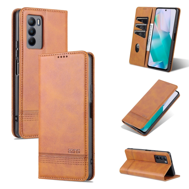 For vivo T1 AZNS Magnetic Calf Texture Horizontal Flip Leather Phone Case