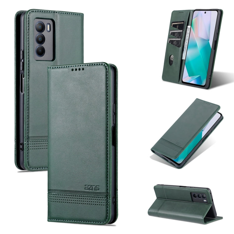 For vivo T1 AZNS Magnetic Calf Texture Horizontal Flip Leather Phone Case