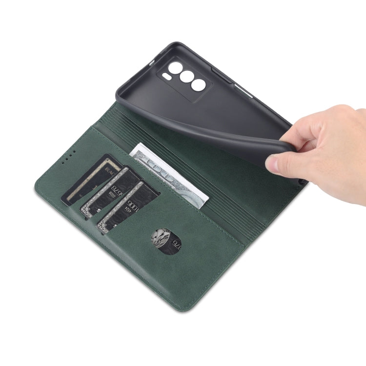 For vivo T1 AZNS Magnetic Calf Texture Horizontal Flip Leather Phone Case